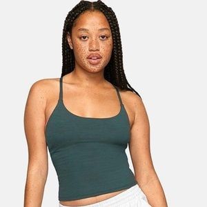 Outdoor Voices Tech Sweat Cami Tank in Evergreen